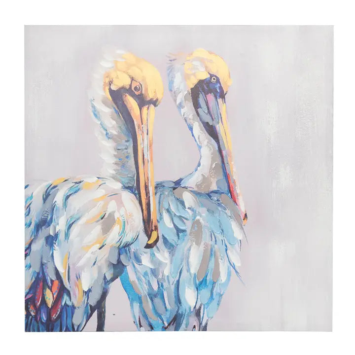BCL COLORFUL PELICAN WALL ART 23.6x1.2 x 23.6in