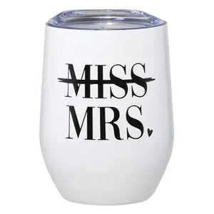 SBD WINE TUMBLER MISS MRS. 12oz
