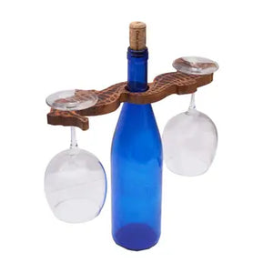 BCL SEAHORSE WINE BOTTLE GLASS HOLDER